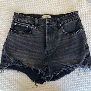 Women's Black Denim Shorts